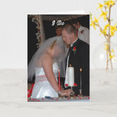 Bride en Groom Kaart (Gele Bloem)
