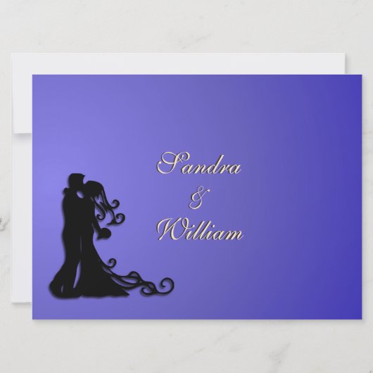 Bride en Groom Lotus Kaart (Achterkant)