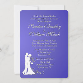 Bride en Groom Lotus Wedding Kaart