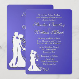 Bride en Groom Lotus Wedding Kaart