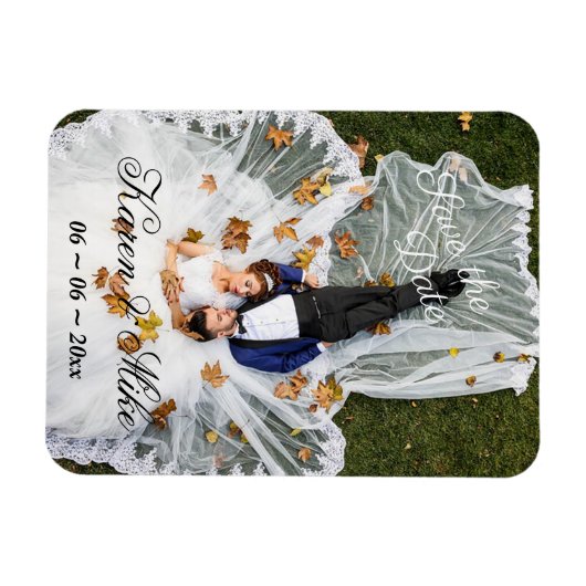 Bride en Groom Magneet (Horizontaal)