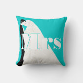 Bride en Groom Mrs Wedding Pillow Kussen (Voorkant)