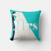 Bride en Groom Mrs Wedding Pillow Kussen (Voorkant)