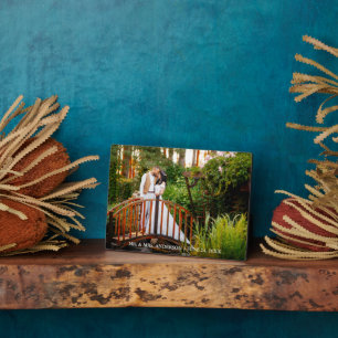 Bride en Groom Names Datum 5x7 Weduwfoto Fotoplaat