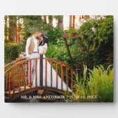Bride en Groom Names Datum 8x10 Wedding Foto Fotoplaat (Voorkant)