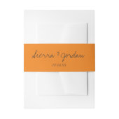 Bride en Groom Names Halloween Wedding Invitation Uitnodigingen Wikkel (Voorkant Voorbeeld)