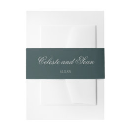 Bride en Groom Names Holiday Wedding I Uitnodigingen Wikkel