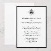 Bride en Groom nodigt huwelijksuitnodigingen uit Kaart (Voorkant / Achterkant)