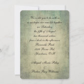 Bride en Groom Old-fashioned country Wedding Kaart (Achterkant)