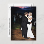 Bride en Groom op Sunset Briefkaart (Voorkant / Achterkant)