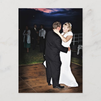 Bride en Groom op Sunset Briefkaart