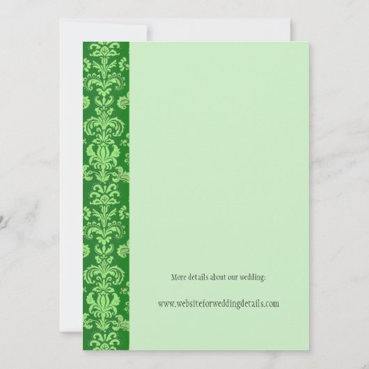 Bride en Groom ouders, huwelijksuitnodiging Kaart (Achterkant)