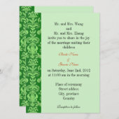 Bride en Groom ouders, huwelijksuitnodiging Kaart (Voorkant / Achterkant)