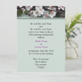 Bride en Groom ouders, huwelijksuitnodiging Kaart (Staand voorkant)