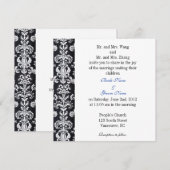 Bride en Groom ouders, huwelijksuitnodiging Kaart (Voorkant / Achterkant)