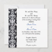 Bride en Groom ouders, huwelijksuitnodiging Kaart (Voorkant)