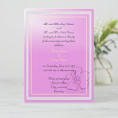 Bride en groom ouders nodigden uit kaart (Staand voorkant)