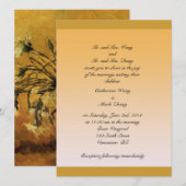 Bride en groom ouders trouwuitnodiging kaart (Voorkant / Achterkant)