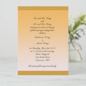 Bride en groom ouders trouwuitnodiging kaart (Staand voorkant)