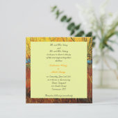 Bride en groom ouders, uitnodiging, bruiloft kaart (Staand voorkant)