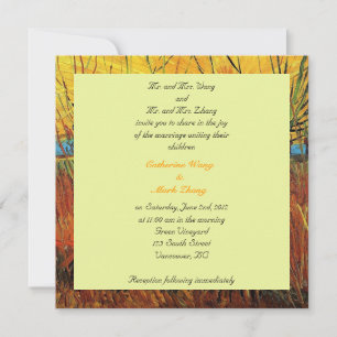 Bride en groom ouders, uitnodiging, bruiloft kaart