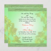 Bride en groom ouders, uitnodiging, bruiloft kaart (Voorkant / Achterkant)