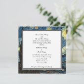 Bride en groom ouders, uitnodiging, bruiloft kaart (Staand voorkant)