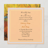 Bride en groom ouders, uitnodiging, bruiloft kaart (Voorkant / Achterkant)