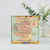 Bride en groom ouders, uitnodiging, bruiloft kaart (Staand voorkant)