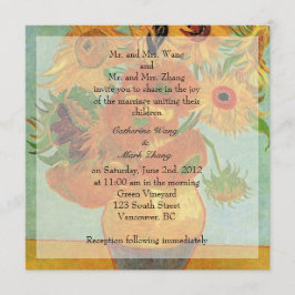 Bride en groom ouders, uitnodiging, bruiloft kaart