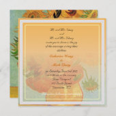 Bride en groom ouders, uitnodiging, bruiloft kaart (Voorkant / Achterkant)