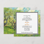 Bride en groom ouders, uitnodiging, bruiloft kaart (Voorkant / Achterkant)