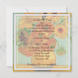 Bride en groom ouders, uitnodiging, bruiloft kaart