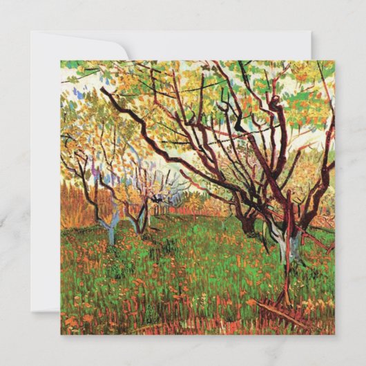 Bride en groom ouders, uitnodiging, Orchard Kaart (Achterkant)