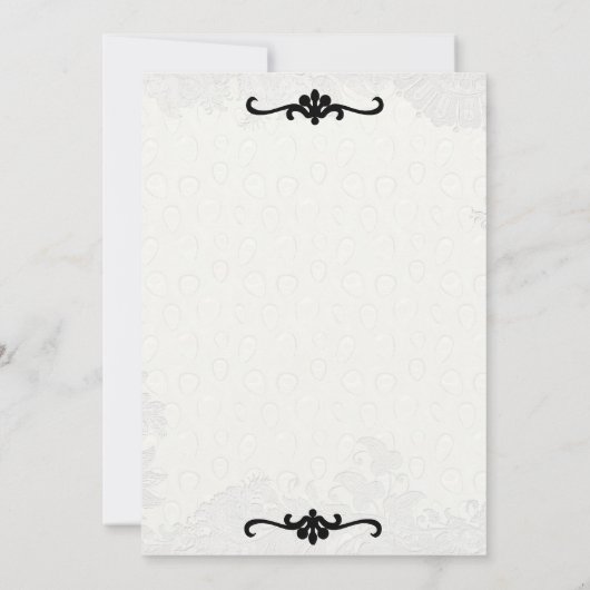 Bride en Groom over Tandem Bicycle Wedding Invitat Kaart (Achterkant)