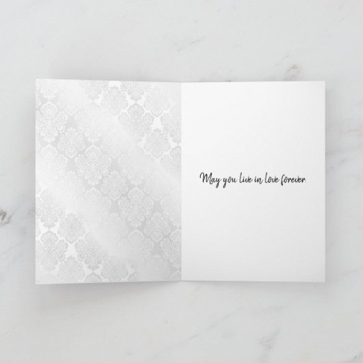 Bride en Groom over witte schade Kaart (Binnen)