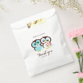 Bride en Groom Owls Bedankzakje (Gezegeld)