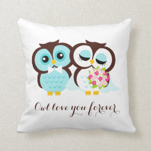 Bride en Groom Owls Kussen