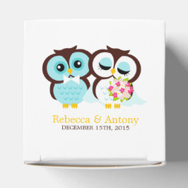 Bride en Groom Owls Wedding Bedankdoosjes