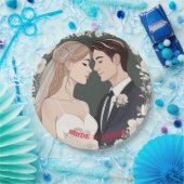 BRIDE EN GROOM PAPIEREN BORDJE (Feest)