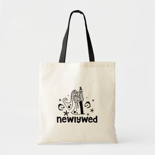Bride en Groom Pas getrouwd Tote Bag (Voorkant)