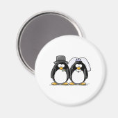 Bride en Groom Penguins Magneet (Voorkant / Achterkant)