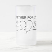 Bride en Groom Persoonlijk samen Forever Matglas Bierpul (Center)
