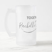 Bride en Groom Persoonlijk samen Forever Matglas Bierpul (Links)