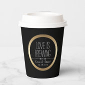 Bride en Groom Persoonlijke koffie Papieren Bekers (Achterkant)