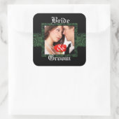 Bride en Groom Photo Sticker (Tas)