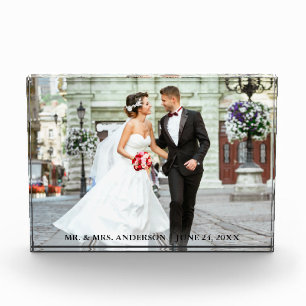 Bride en Groom Photo Wedding Block Fotoblokken