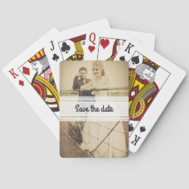 Bride en groom pokerkaarten