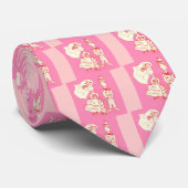 Bride en Groom Pop Art Stropdas (Opgerold)