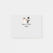 Bride en Groom Post-it® Notes (Voorkant)